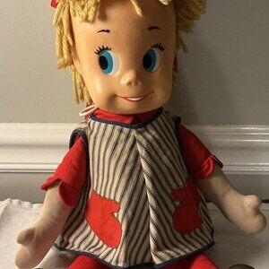 Vintage Mattel Sister Belle Doll 17" Tall 60s Retro Toy Pullstring Works